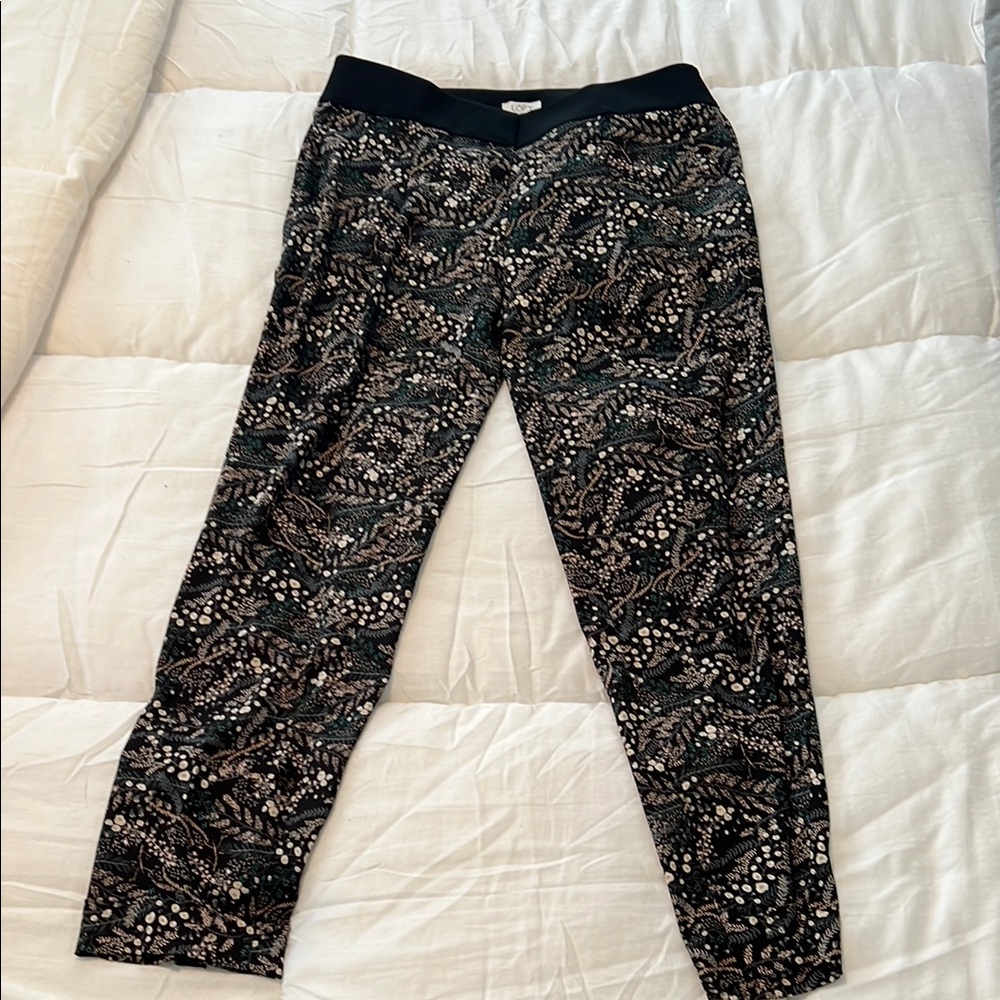 LOFT-Floral Sheer Lightweight Skinny Casual Summer Pants